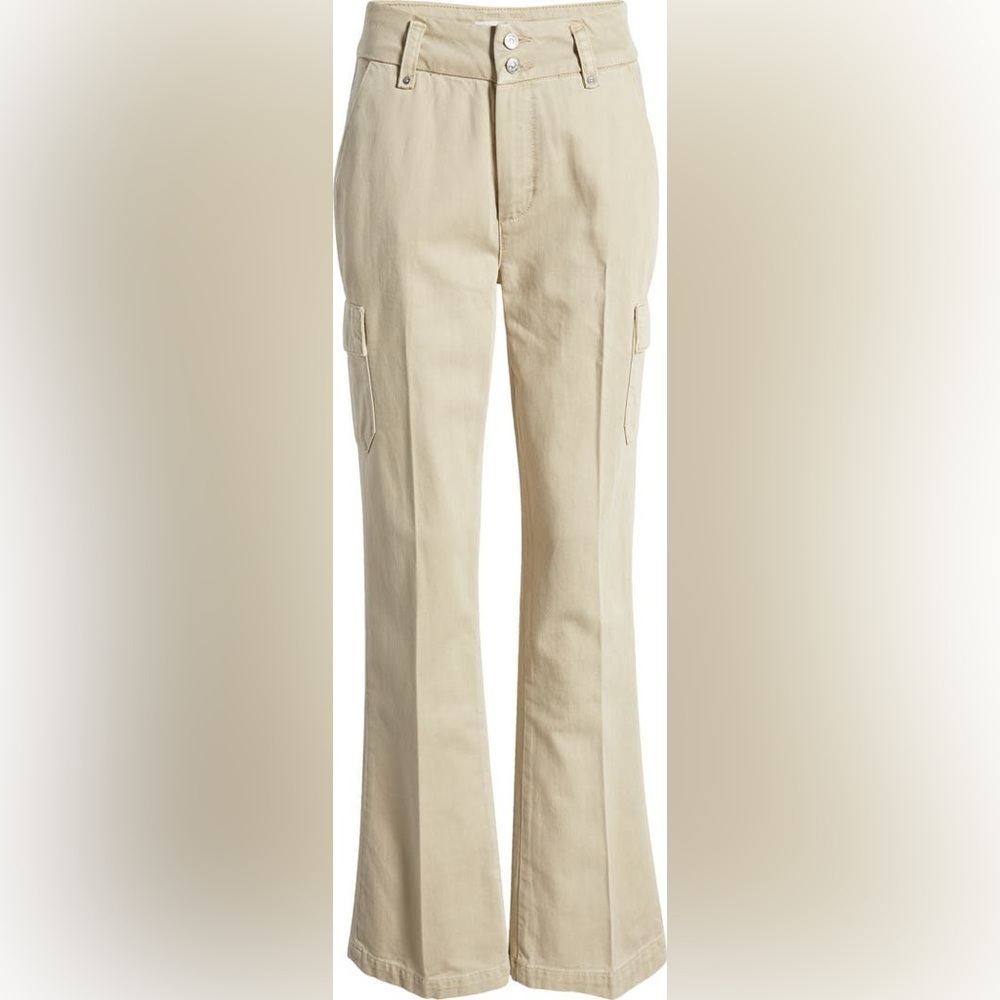 PAIGE DENIM Dion High Waist Cargo Trouser Flare Pants